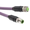 Murrelektronik Limited Male 4 Way Straight to Female 2 Way Straight Sensor Actuator Cable 25V 1m PUR 7000-44001-8400100
