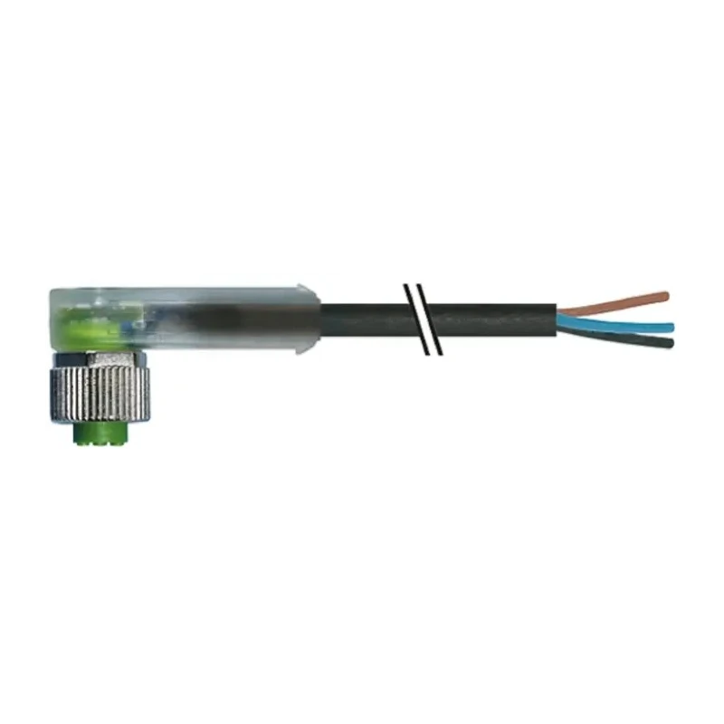 Murrelektronik Limited Female 4 Way Right Angle to Unterminated Sensor Actuator Cable, 10 m, Polyurethane 7000-12421-6341000