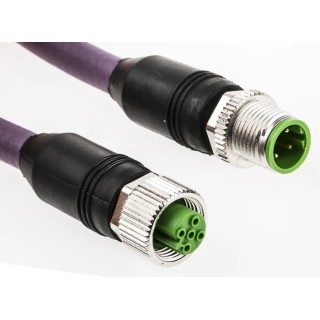 Murrelektronik Limited Male 4 Way Straight to Female 2 Way Straight Sensor Actuator Cable 5 m 7000-44001-8400500