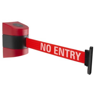 Tensator 9 m Safety Barrier Red Retractable Wall Mount Barrier Unit 899-9-21-RB
