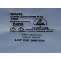 SCS Anti-Static Bag 117mm Width x 330mm Length, Dissipative Static Shielding, RoHS & DIN EN 61340-5-1 Compliant 150713