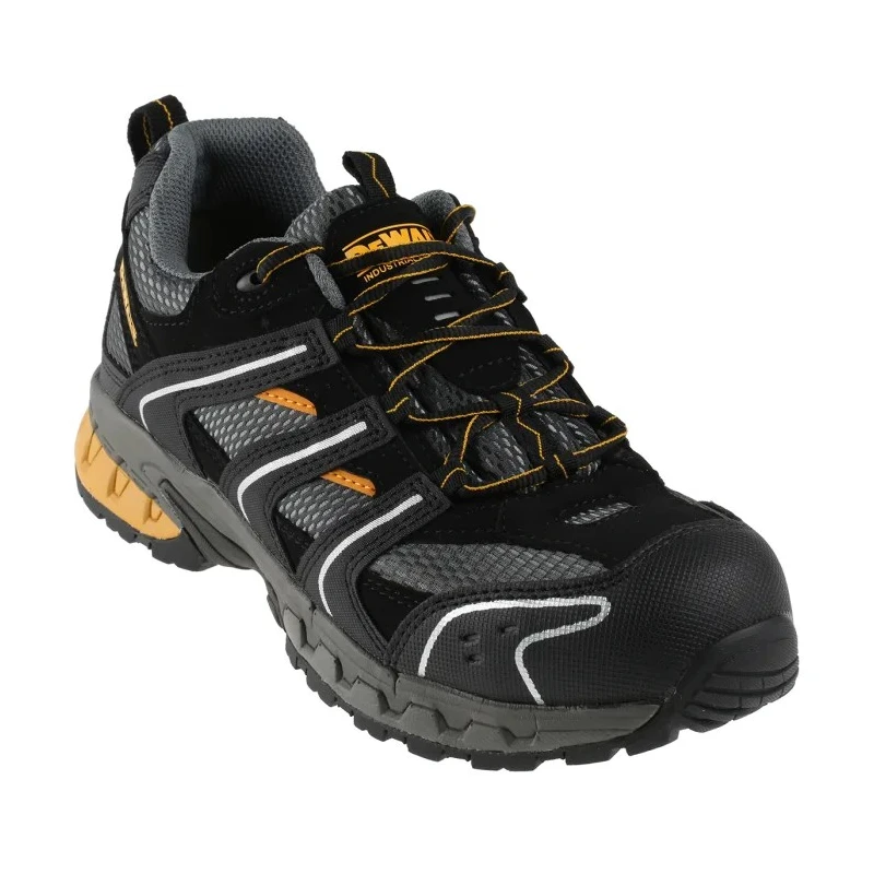 DeWALT Men's Black Composite Safety Trainer Lace Up Shoes, Safety Toe Composite, UK Size 9 EU 43 Cutter/9