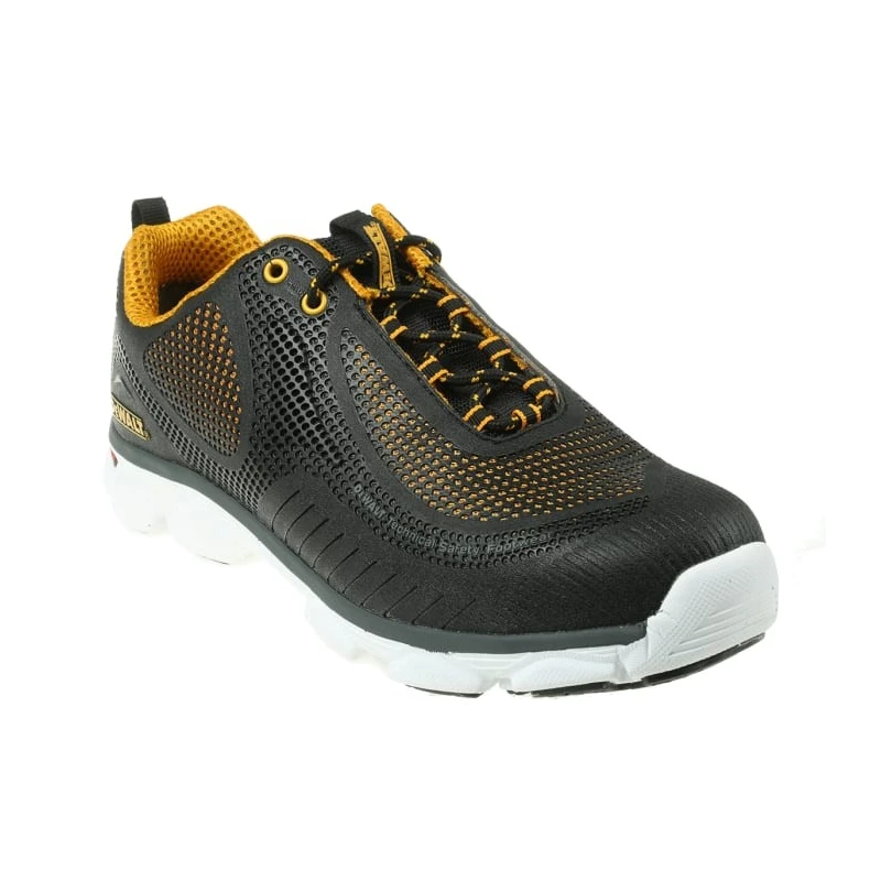 DeWALT Men's Black, White, Yellow Stainless Steel Toe Safety Trainer Lace Up UK 10 EU 44 Krypton/10