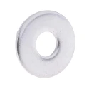 RS PRO Stainless Steel Plain Washers M6, DIN 9021, A2 304 Stainless Steel, 1.6mm Thickness 797-6257