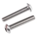 RS PRO Plain Stainless Steel Hex Socket Button Screw, M6 x 30 mm, Hex Drive, A2 Grade 797-6106