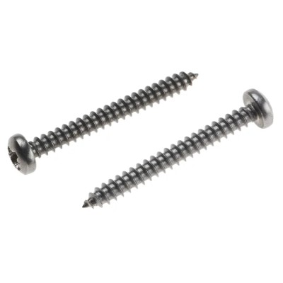 RS PRO Plain Stainless Steel Pan Head Self-Tapping Screw 32 mm Thread Size 6 A2 Grade 797-6121