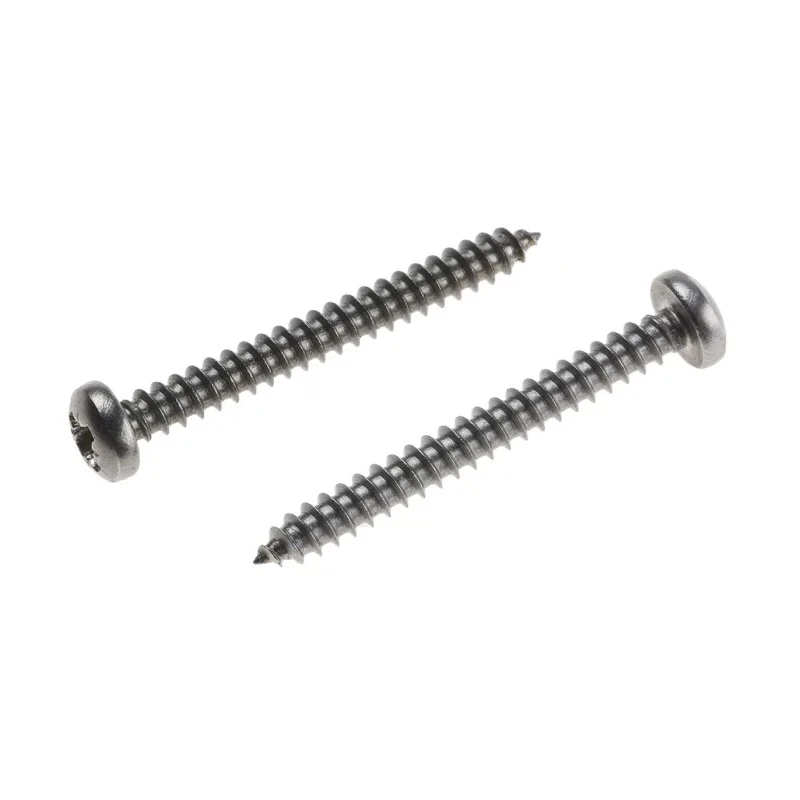 RS PRO Plain Stainless Steel Pan Head Self-Tapping Screw 32 mm Thread Size 6 A2 Grade 797-6121