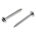 RS PRO Stainless Steel Pan Head Plain Finish Pozidriv Self-Tapping Screw 25 mm Thread Size 6 797-6128