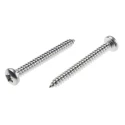 RS PRO Stainless Steel Pan Head Plain Finish Pozidriv Self-Tapping Screw 38 mm Thread Size 8 Model 797-6131