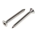 RS PRO Plain Stainless Steel Countersunk Head Pozidriv Self-Tapping Screw 38 mm Thread Size 10 Grade A2 797-6178