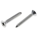 RS PRO Plain Stainless Steel Countersunk Head Self-Tapping Screw 38 mm Thread Size 12 797-6181