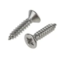 RS PRO Plain Stainless Steel Countersunk Head Self-Tapping Screw 25mm Thread Size 12 Grade A2 797-6184