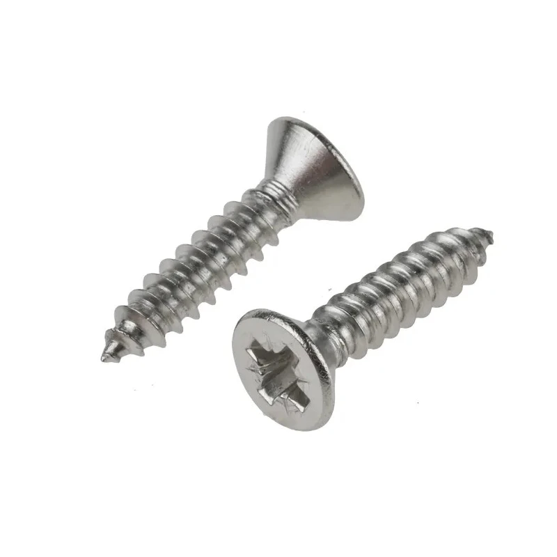 RS PRO Plain Stainless Steel Countersunk Head Self-Tapping Screw 25mm Thread Size 12 Grade A2 797-6184