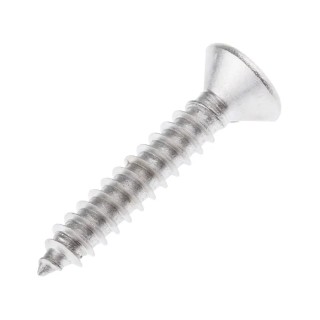 RS PRO Plain Stainless Steel Countersunk Head Self-Tapping Screw 32 mm Thread Size 12 Model 797-6187