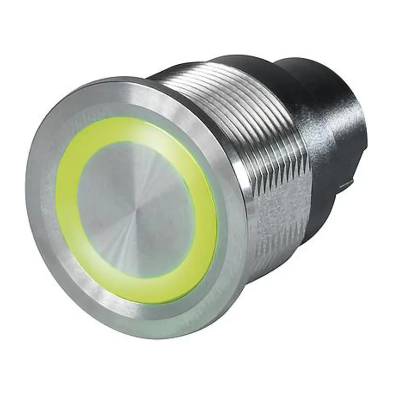 Schurter Capacitive Switch Latching Momentary Illuminated RGB OptoMOS Relay IP67 Stainless Steel 3-101-404