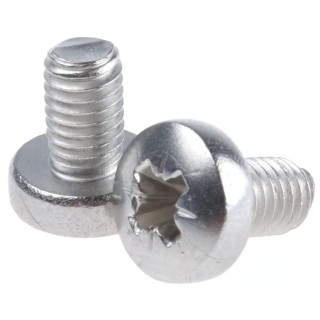 RS PRO A2 304 Stainless Steel Pan Head Pozidriv Machine Screw M5 Thread 8mm Length 797-6204