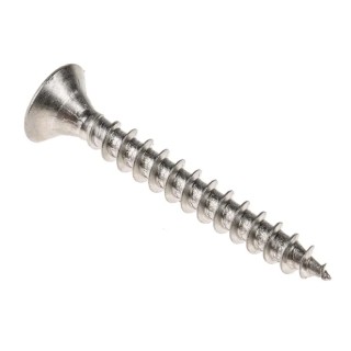 RS PRO Pozidriv Countersunk Stainless Steel Wood Screw, 5 mm Thread Size, 40 mm Length 797-6238