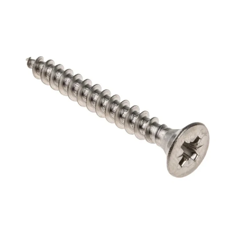 RS PRO Pozidriv Countersunk Stainless Steel Wood Screw, 5 mm Thread Size, 40 mm Length 797-6238