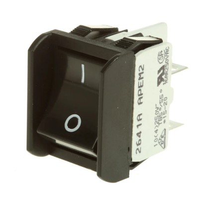 APEM DPST On-Off On-Off Rocker Switch Panel 16A 250V AC Melamine Housing 2641LP/2A232021L0