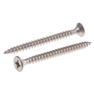 RS PRO Pozidriv Countersunk Stainless Steel Wood Screw 5 mm Thread 60 mm Length 797-6241