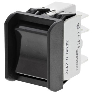 APEM DPDT On-Off-On (On)-Off-(On) Rocker Switch Panel Melamine Housing 16A 250V AC Rectangular Actuator 2647LP/2A232000L0
