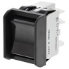 APEM DPDT On-Off-On (On)-Off-(On) Rocker Switch Panel Melamine Housing 16A 250V AC Rectangular Actuator 2647LP/2A232000L0