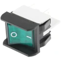 APEM Illuminated DPST On-Off On-Off Rocker Switch Panel 16A 250V ac Green Actuator 2641LP/2A23321L220V3