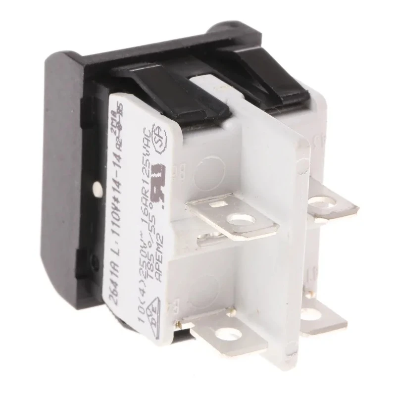 APEM Illuminated DPST On-Off On-Off Rocker Switch Panel 2600 Series Melamine Housing 16A 250V AC Red 2641LP/2A23621L110V