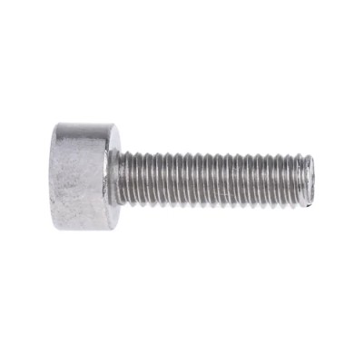 RS PRO Plain Stainless Steel Round Knurled Socket Screw, Hex Socket Drive, Thread M3, Length 10mm, Grade A2, DIN 797-6266