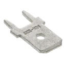 Molex Silver Uninsulated Male Spade Connector PCB Tab, Solder Termination, 6.35 x 0.81 mm Tab Size 19705-4301