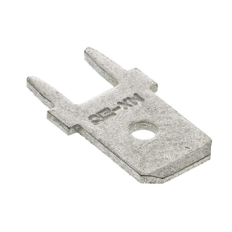 Molex Silver Uninsulated Male Spade Connector PCB Tab, Solder Termination, 6.35 x 0.81 mm Tab Size 19705-4301