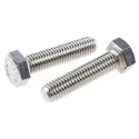 RS PRO Plain Stainless Steel Hex Bolt M8 x 35 mm, A2 Grade, DIN 933, Corrosion Resistant 797-6311