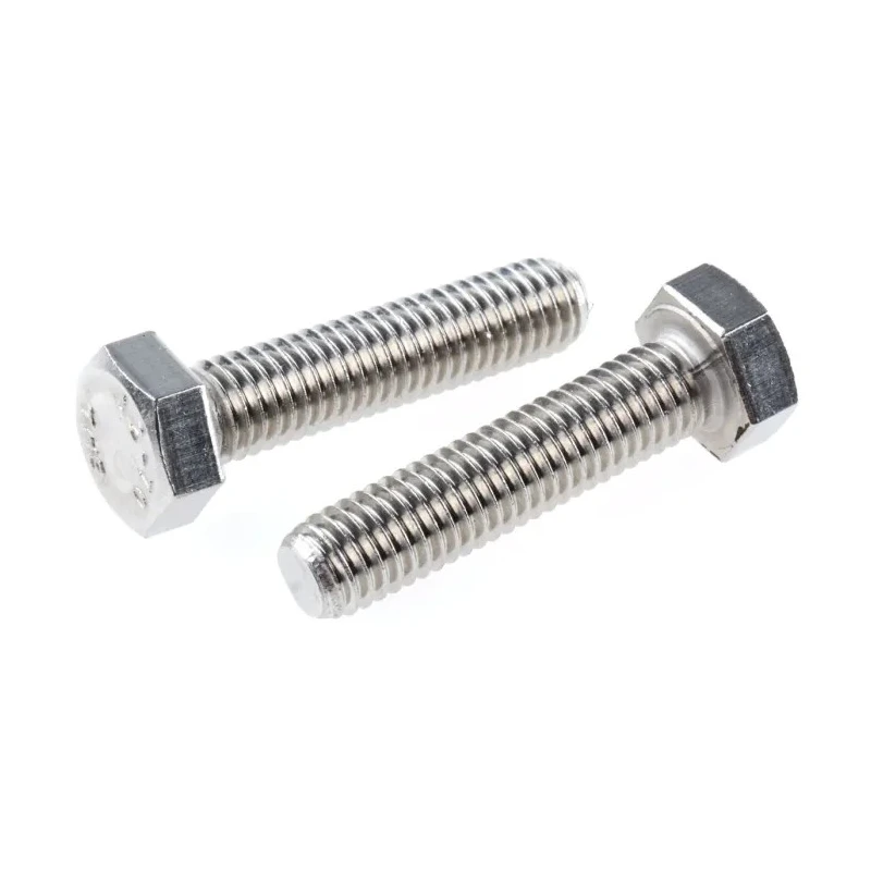RS PRO Plain Stainless Steel Hex Bolt M8 x 35 mm, A2 Grade, DIN 933, Corrosion Resistant 797-6311