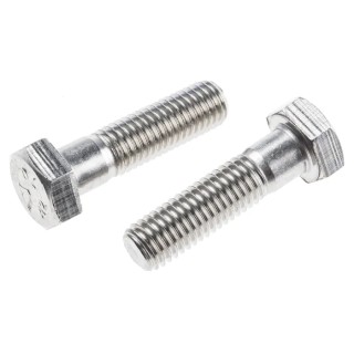 RS PRO Plain Stainless Steel Hex Bolt M12 x 45 mm 304 Grade DIN 931 797-6308