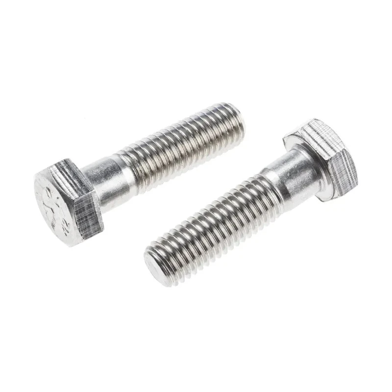 RS PRO Plain Stainless Steel Hex Bolt M12 x 45 mm 304 Grade DIN 931 797-6308