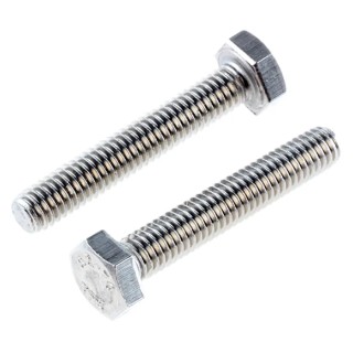 RS PRO Plain Stainless Steel Hex Bolt M6 x 35 mm A2 Grade Corrosion Resistant DIN 933 797-6314