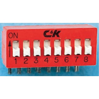 C & K Slide Rotary Coded DIP Switch BD08AV