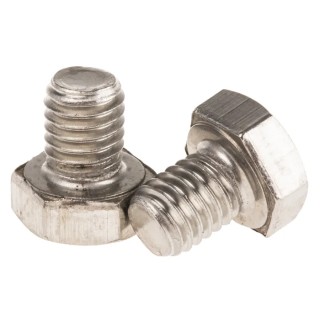 RS PRO Plain Stainless Steel Hex Bolt M8 x 10 mm A2 Grade Corrosion Resistant DIN 933 797-6317