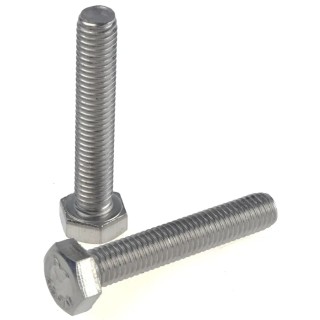 RS PRO Stainless Steel Hex Bolt M8 x 45 mm Plain Finish DIN 933 797-6320