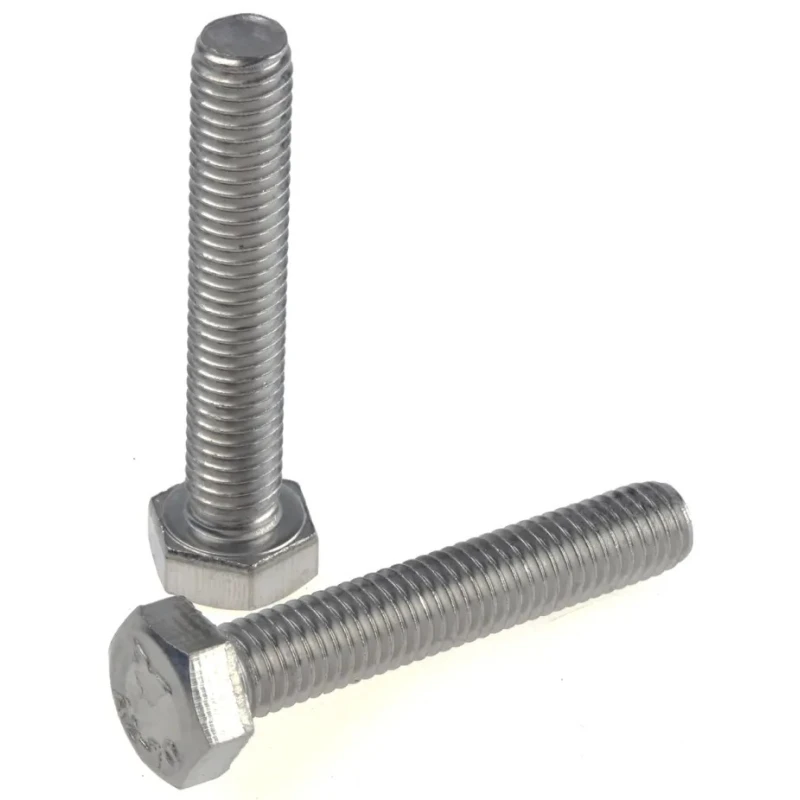 RS PRO Stainless Steel Hex Bolt M8 x 45 mm Plain Finish DIN 933 797-6320