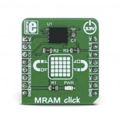MikroElektronika MRAM MikroBus Click Board Memory Development Kit 2kB SPI UART GPIO MIKROE-2914