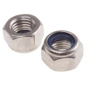 RS PRO Stainless Steel Self-Locking Nylon Insert Locknut M16, DIN 985, Grade A4, Plain Finish 797-6377