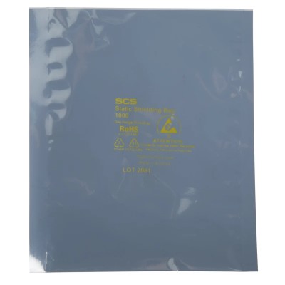 SCS Anti-Static Bag 127mm Width x 178mm Length, Dissipative, Static Shielding, 0.07mm Thickness 10057