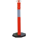 RS PRO Polypropylene Red and White Barrier Post 1.1m Height 100mm Diameter 174-5888