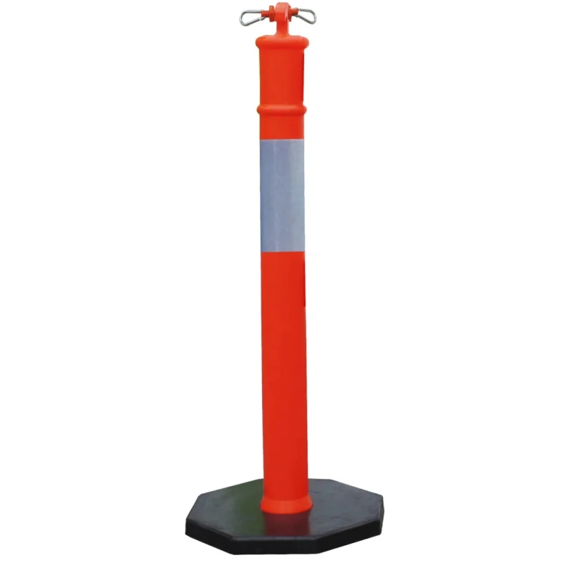 RS PRO Polypropylene Red and White Barrier Post 1.1m Height 100mm Diameter 174-5888