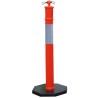 RS PRO Polypropylene Red and White Barrier Post 1.1m Height 100mm Diameter 174-5888