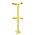 RS PRO Yellow Steel Safety Barrier Safety Railing 1m Height 40mm Diameter 200mm Width 200mm Length 174-5916