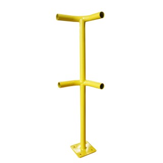 RS PRO Yellow Steel Safety Barrier Safety Railing 1m Height 40mm Diameter 200mm Width 200mm Length 174-5916