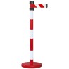 RS PRO Metal Retractable Safety Barrier with Red, White Polyester Tape 2m Length 174-5907