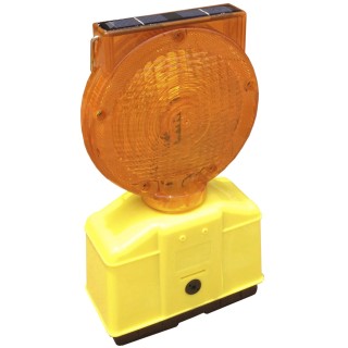 RS PRO Yellow 330 mm Solar Powered Construction Lamp 174-5937